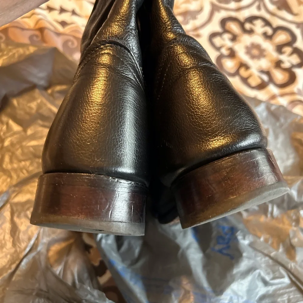 Leather Western Roper Boots